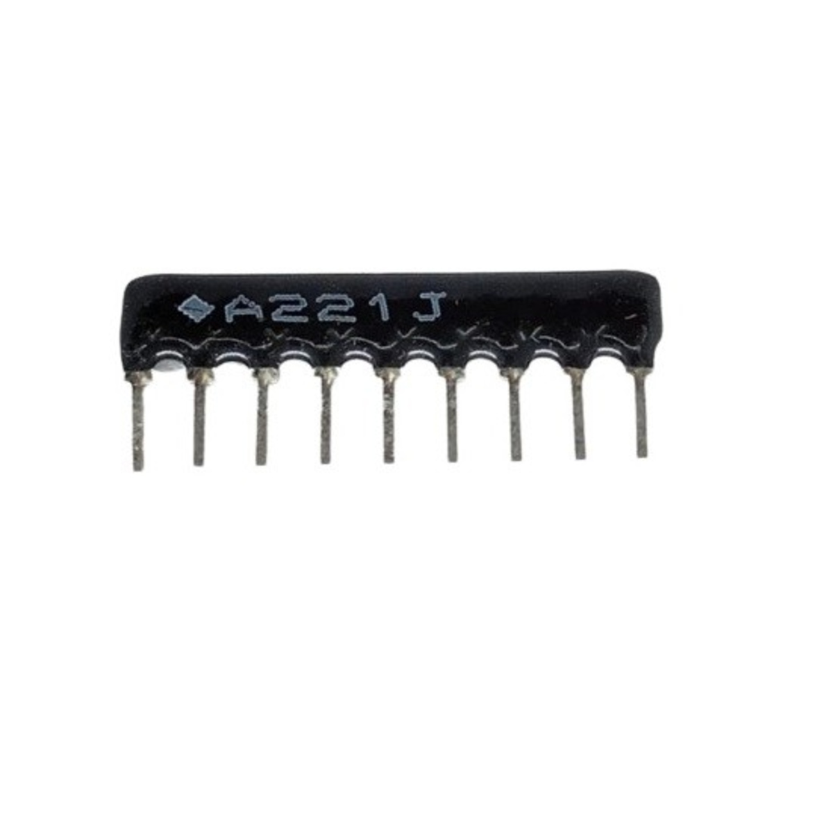220 Ohm 9 Pin Resistor Network SIP (220E Single Inline Package Resistor Network) image 1