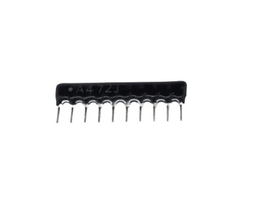 4.7K Ohm 10 PIN Resistor Network SIP   image 1