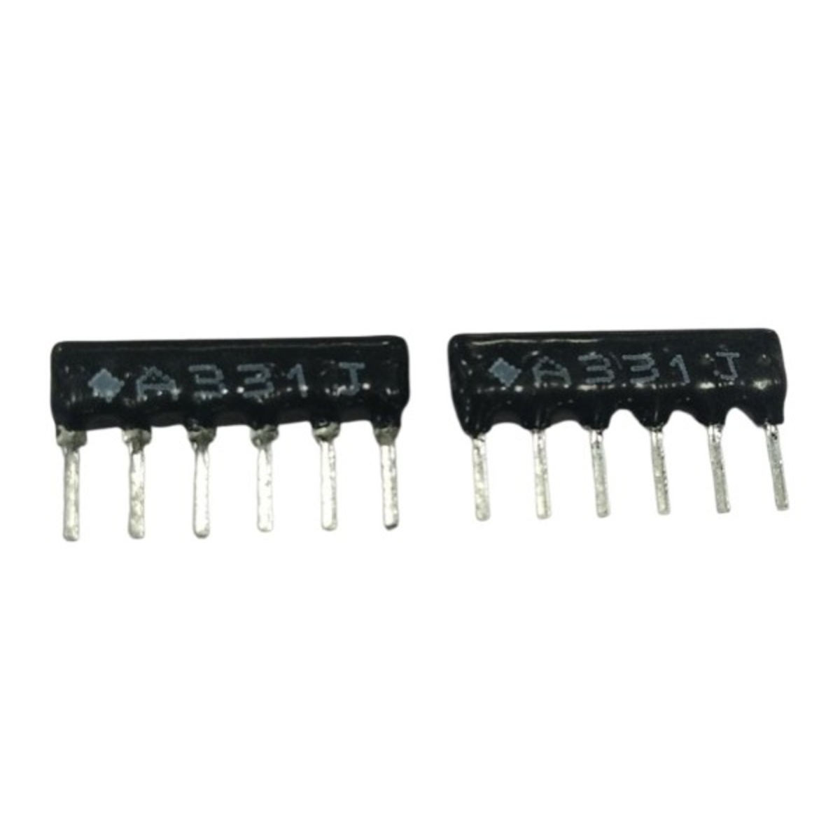 330 Ohm 6 Pin Resistor Network SIP (330 Ohm Resistor Array) image 1