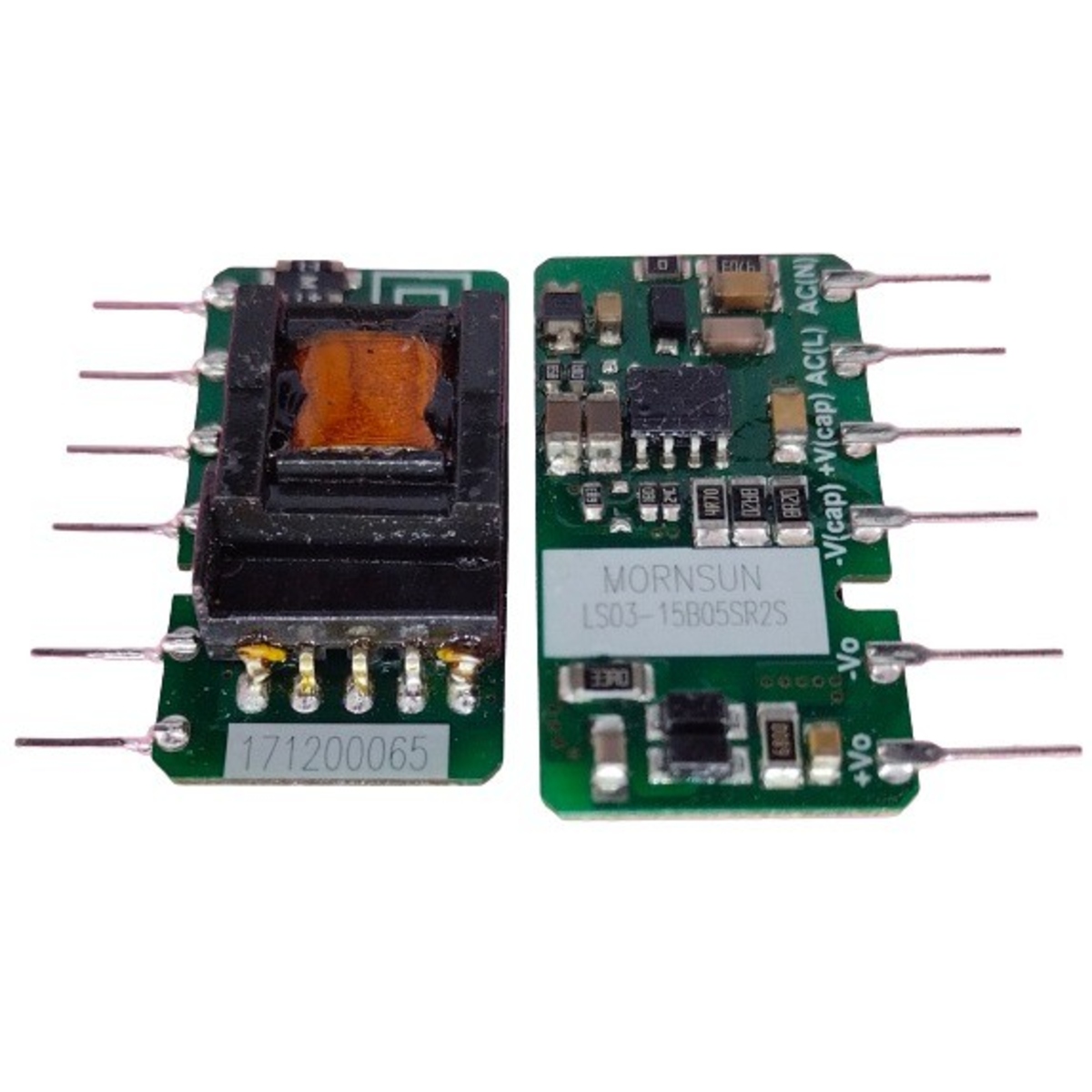 LS03-15B05SRS2S 85VAC-305VAC to 5V 600mA 3W Isolated AC-DC Converter Module (Mornsun LS03-15B05SRS2S) image 1
