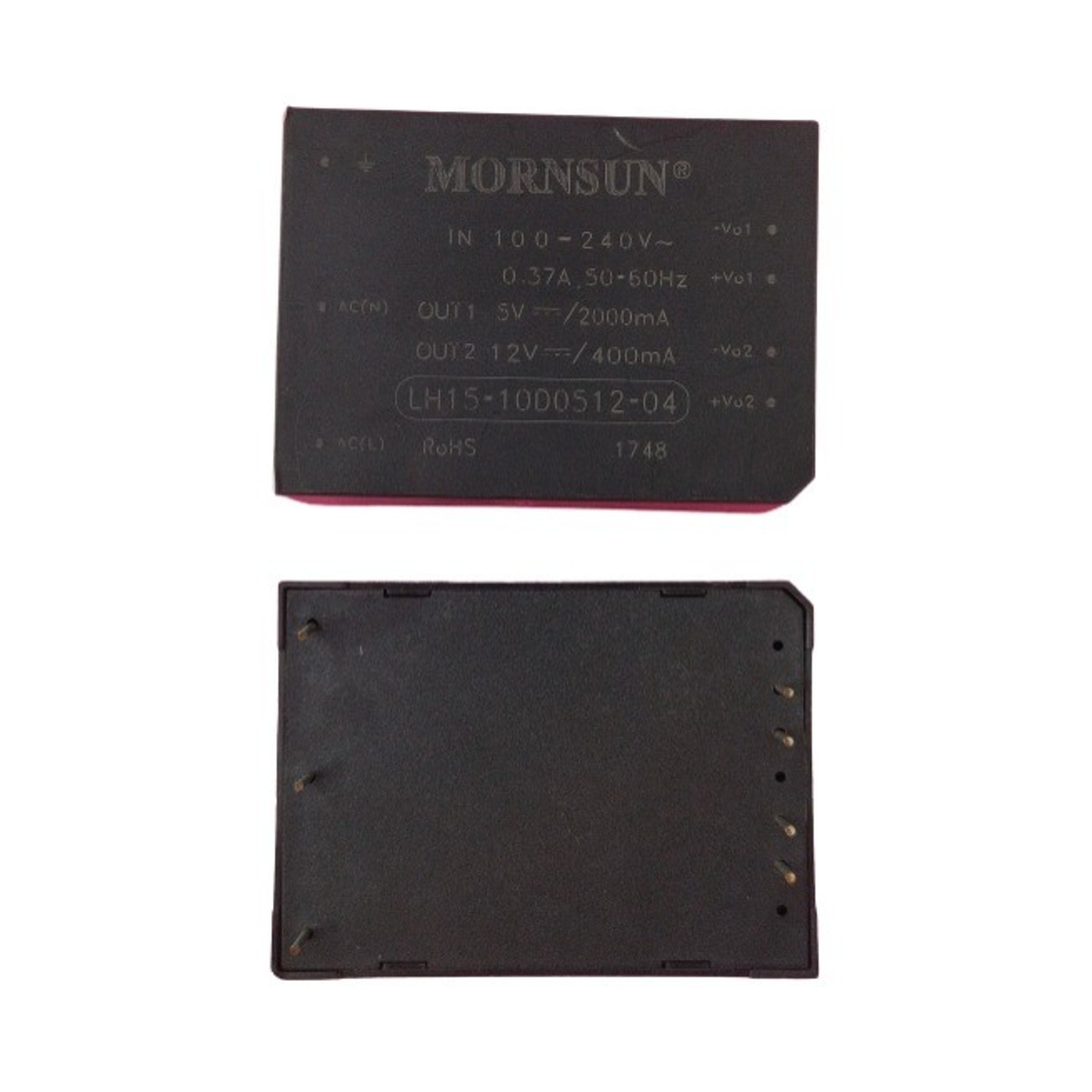 LH1510D051204 Mornsun 15W AC DC Converter Dual Output 5V 2A and 12V 400mA Power Module (LH1510D051204 Converter) image 1