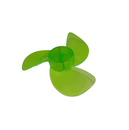 90mm Three Blade Mini Propeller Toy Fan for DC Motor (Lightweight Plastic Propeller for DIY and Robotics Applications) image 1