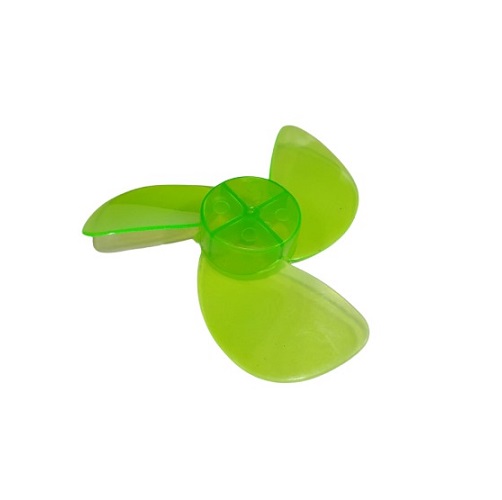 90mm Three Blade Mini Propeller Toy Fan for DC Motor (Lightweight Plastic Propeller for DIY and Robotics Applications) image 2