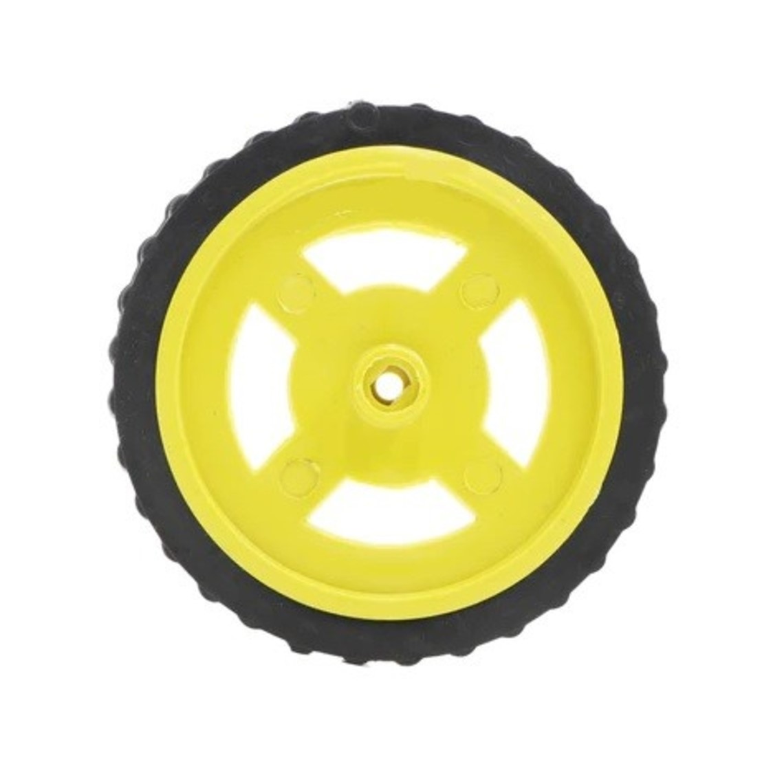 BO Gear Motor Robot Wheels 7cm x 1.25cm (Robot Car Wheel for BO Motor) image 1