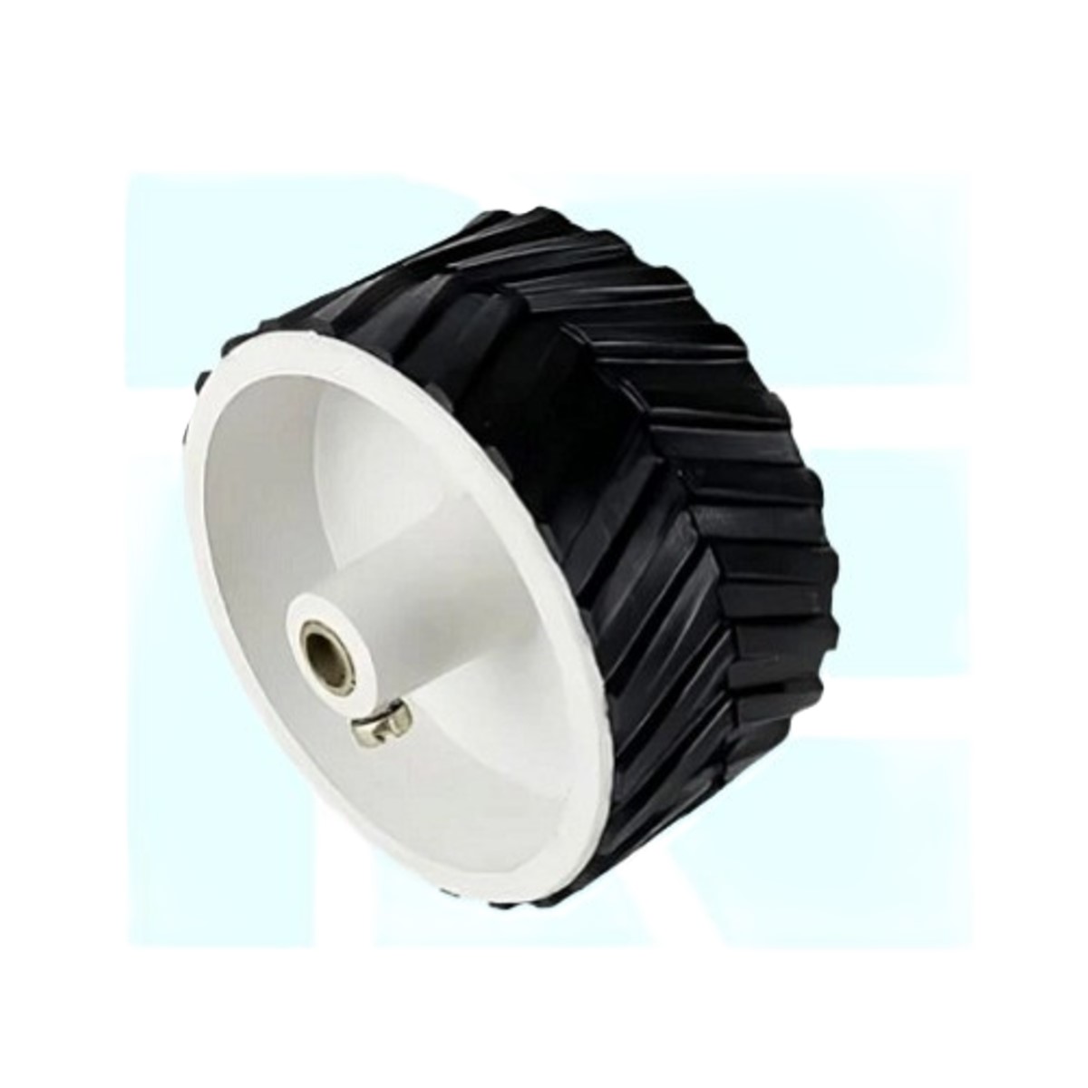 7 x 4cm Robot Wheel for 6mm Shaft Geared DC Motor (Robot Car Wheel) image 1