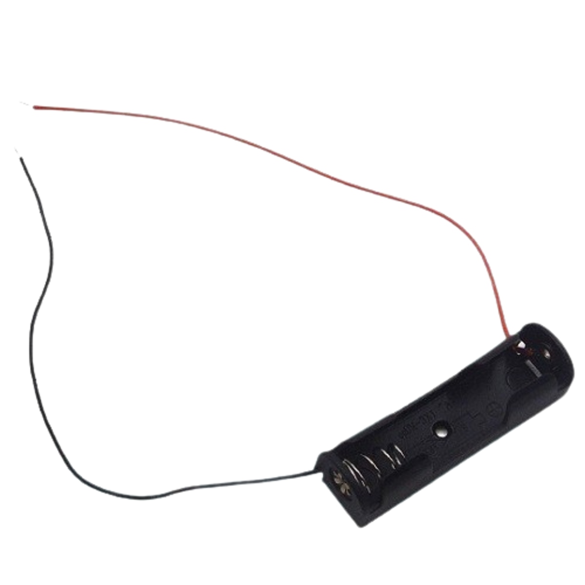 Single AA 1.5V Battery Holder with 5 Inch Wire Leads (Single Cell Battery Case) image 1