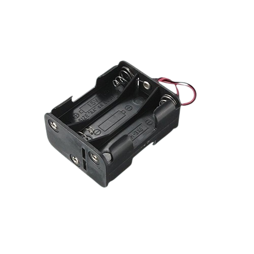 6 x AA 1.5V (9V) Battery Holder Back-to-Back with Wire Leads (Plastic Battery Case) image 1