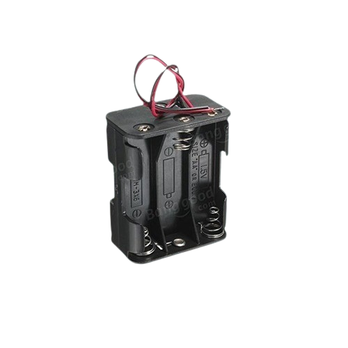 6 x AA 1.5V (9V) Battery Holder Back-to-Back with Wire Leads (Plastic Battery Case) image 2