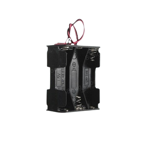 6 x AA 1.5V (9V) Battery Holder Back-to-Back with Wire Leads (Plastic Battery Case) image 3