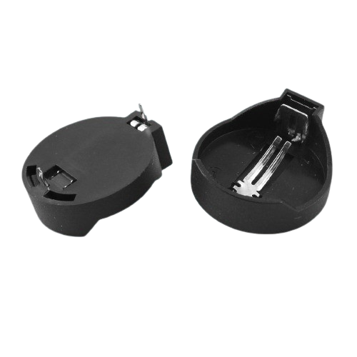 CR2032 3V PCB Mount Horizontal Battery Holder (Through-Hole Coin Cell Holder) image 1