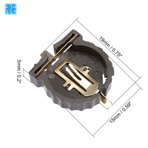 CR1220 SMD Brown Gold Plated Battery Holder   image 3