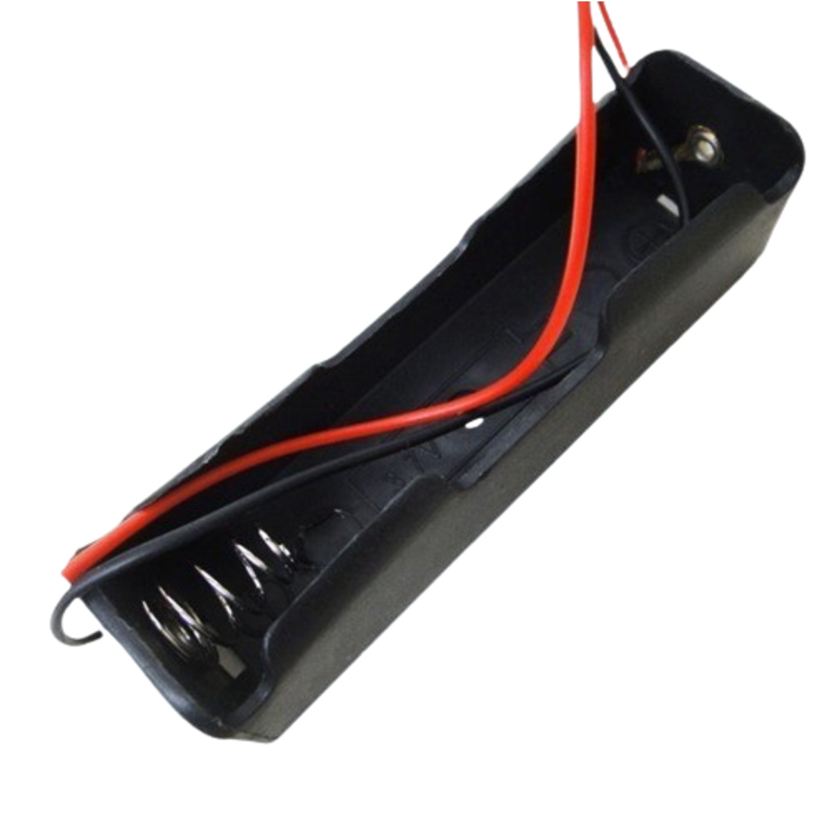 18650 x 1 Battery Holder Case without Cover with Wire Leads (Single Cell Plastic Battery Holder 3.7V) image 2