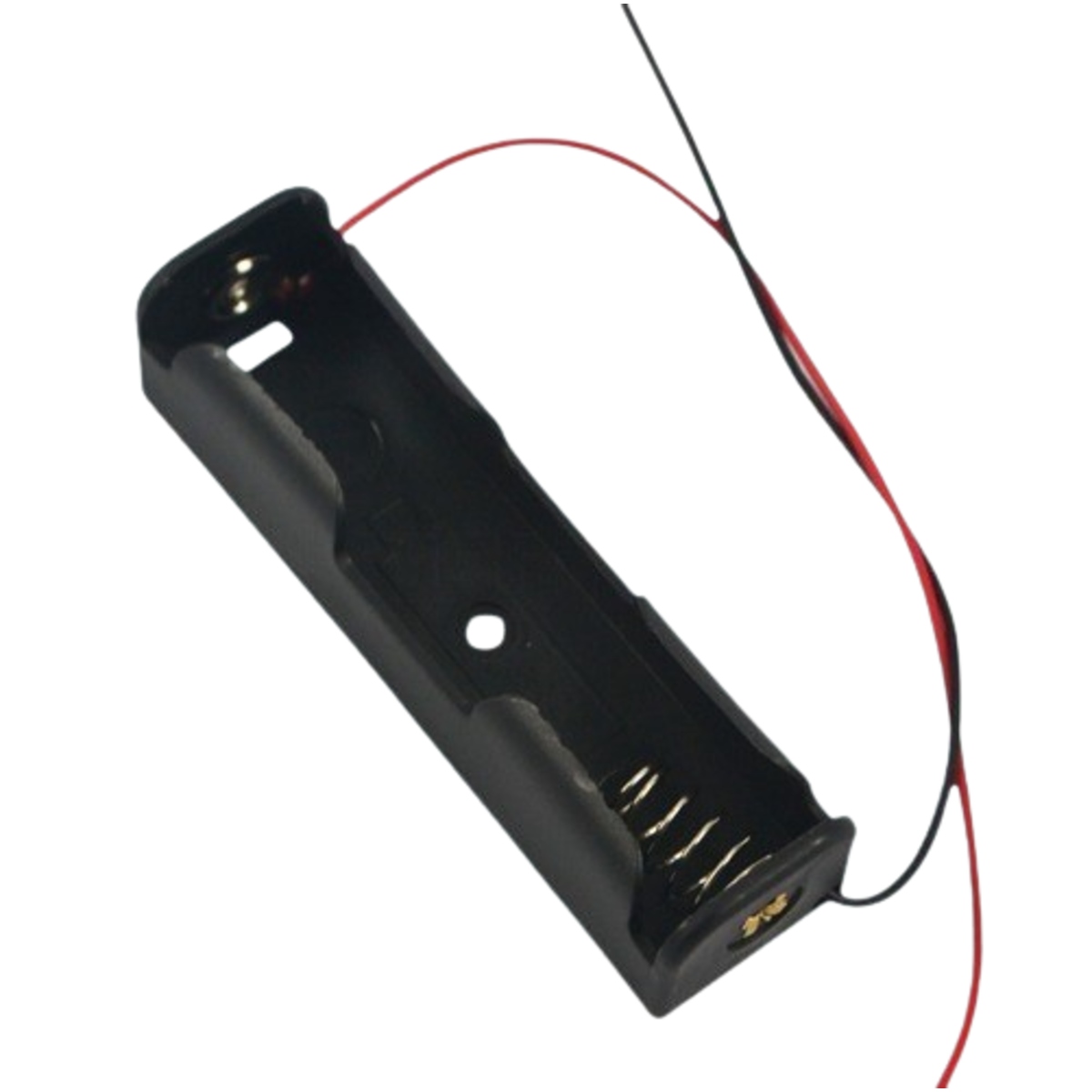 18650 x 1 Battery Holder Case without Cover with Wire Leads (Single Cell Plastic Battery Holder 3.7V) image 3