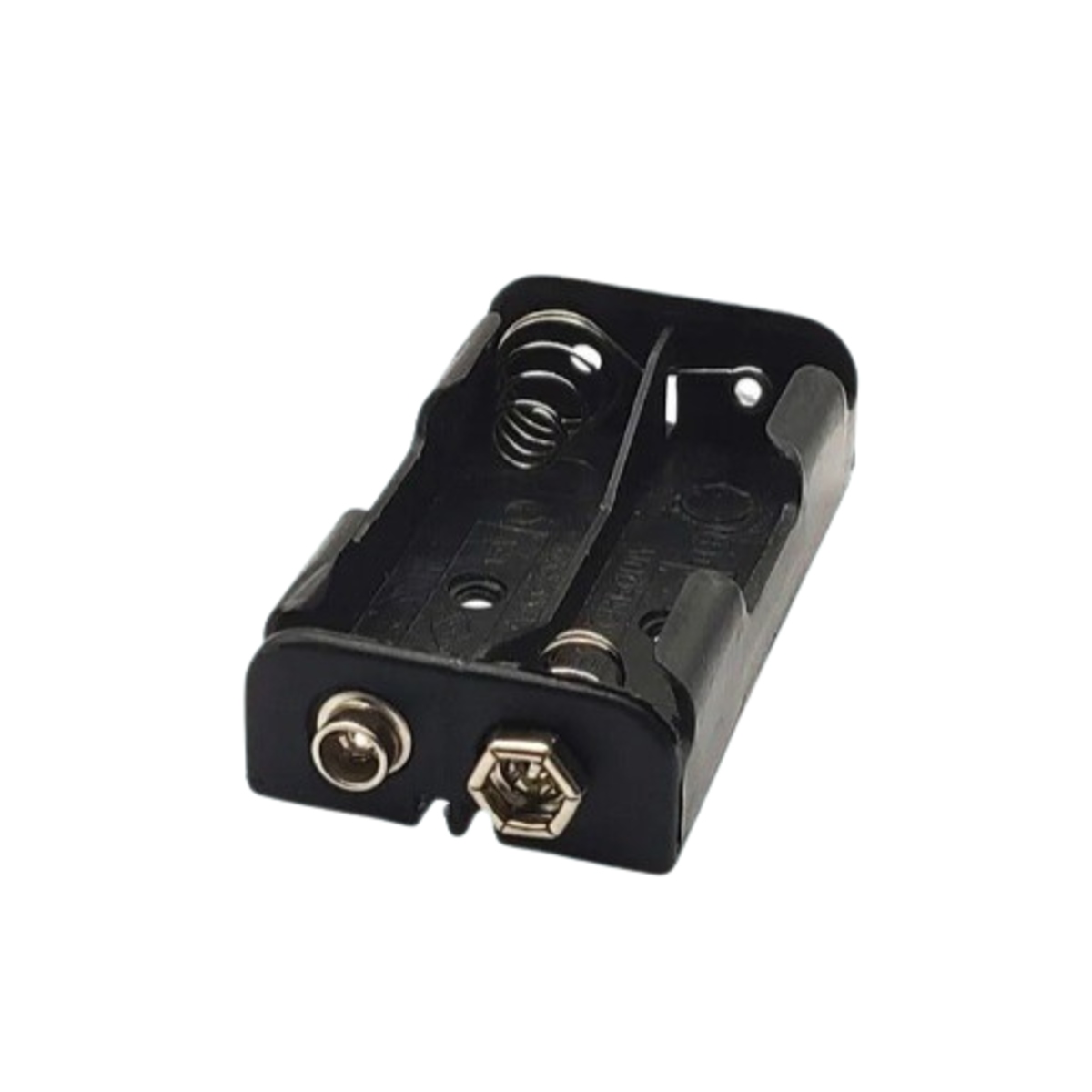 2 x AA Battery Holder for 3V with 9V Battery Snap Connector (Plastic Battery Case) image 1