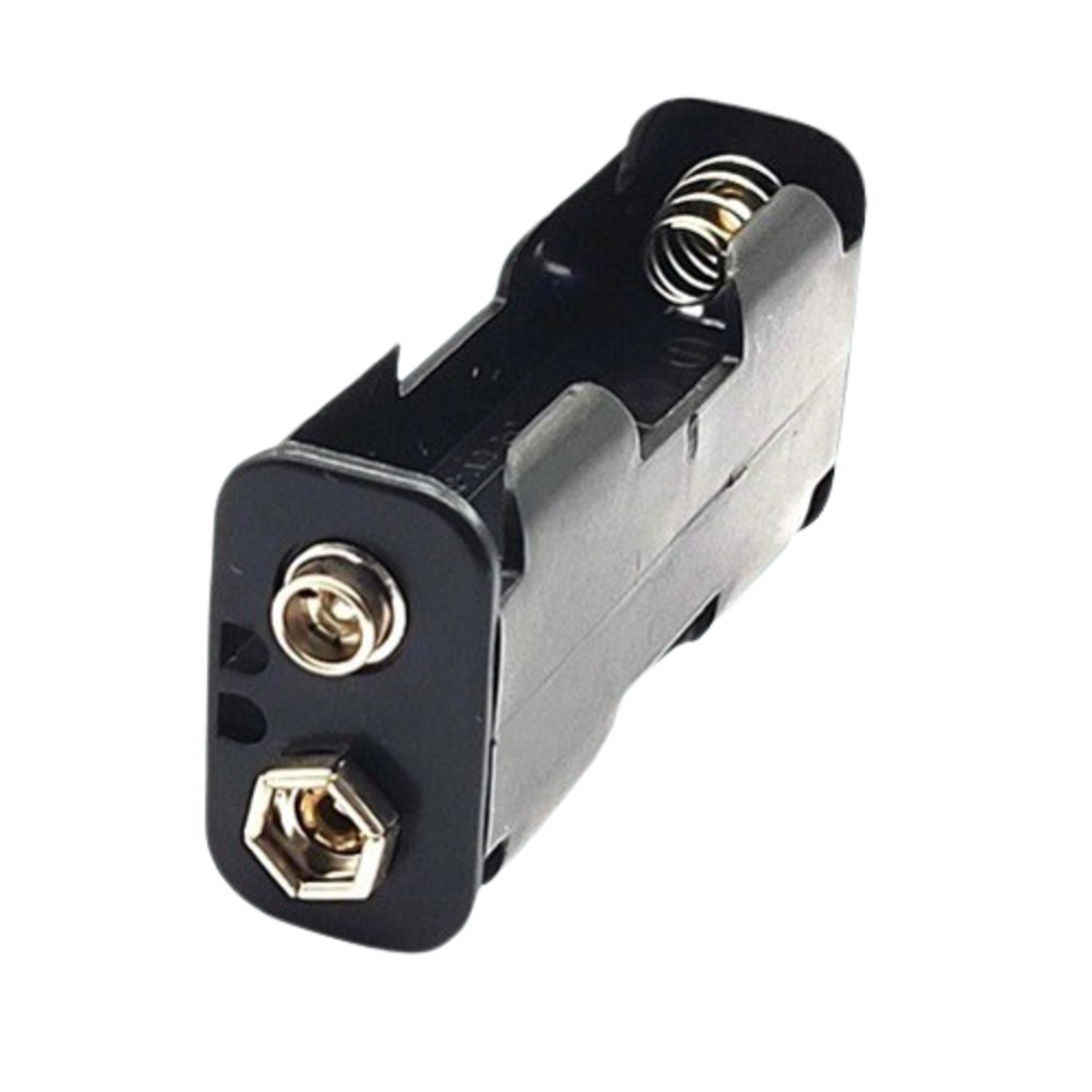 2 x AA Battery Holder for 3V with 9V Battery Snap Connector (Plastic Battery Case) image 2