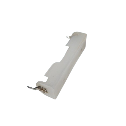 Single AA Plastic Battery Holder (White, 1 Cell Open Holder) image 3