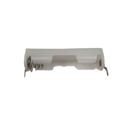 Single AA Plastic Battery Holder (White, 1 Cell Open Holder) image 4