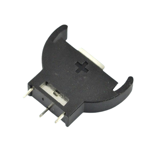 CR2032 3V PCB Mount Vertical Battery Holder (Through-Hole Coin Cell Holder) image 3