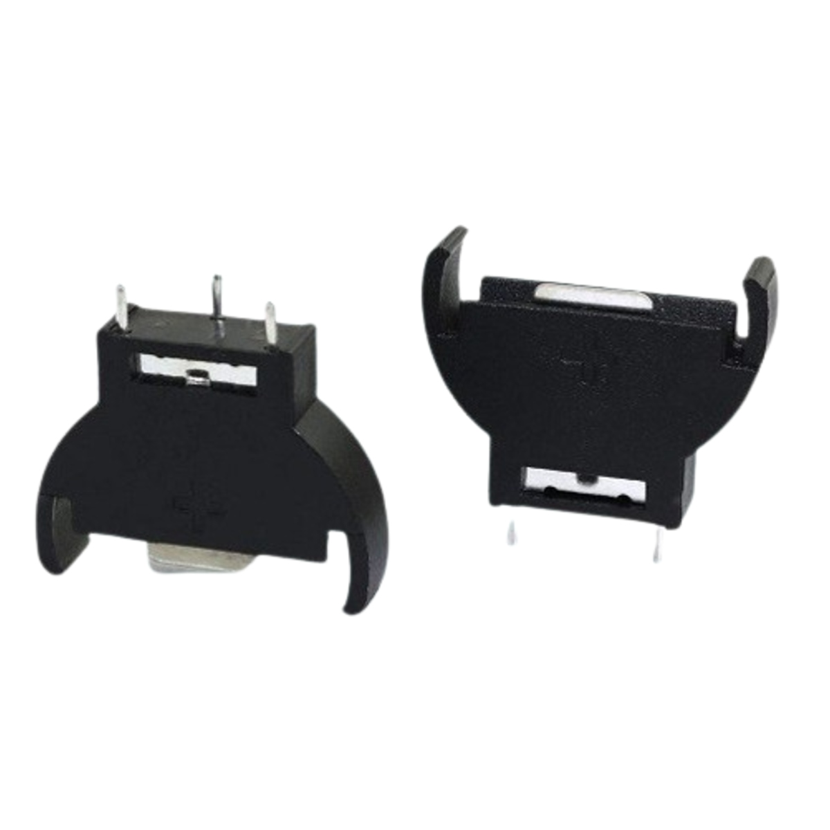 CR2032 3V PCB Mount Vertical Battery Holder (Through-Hole Coin Cell Holder) image 4