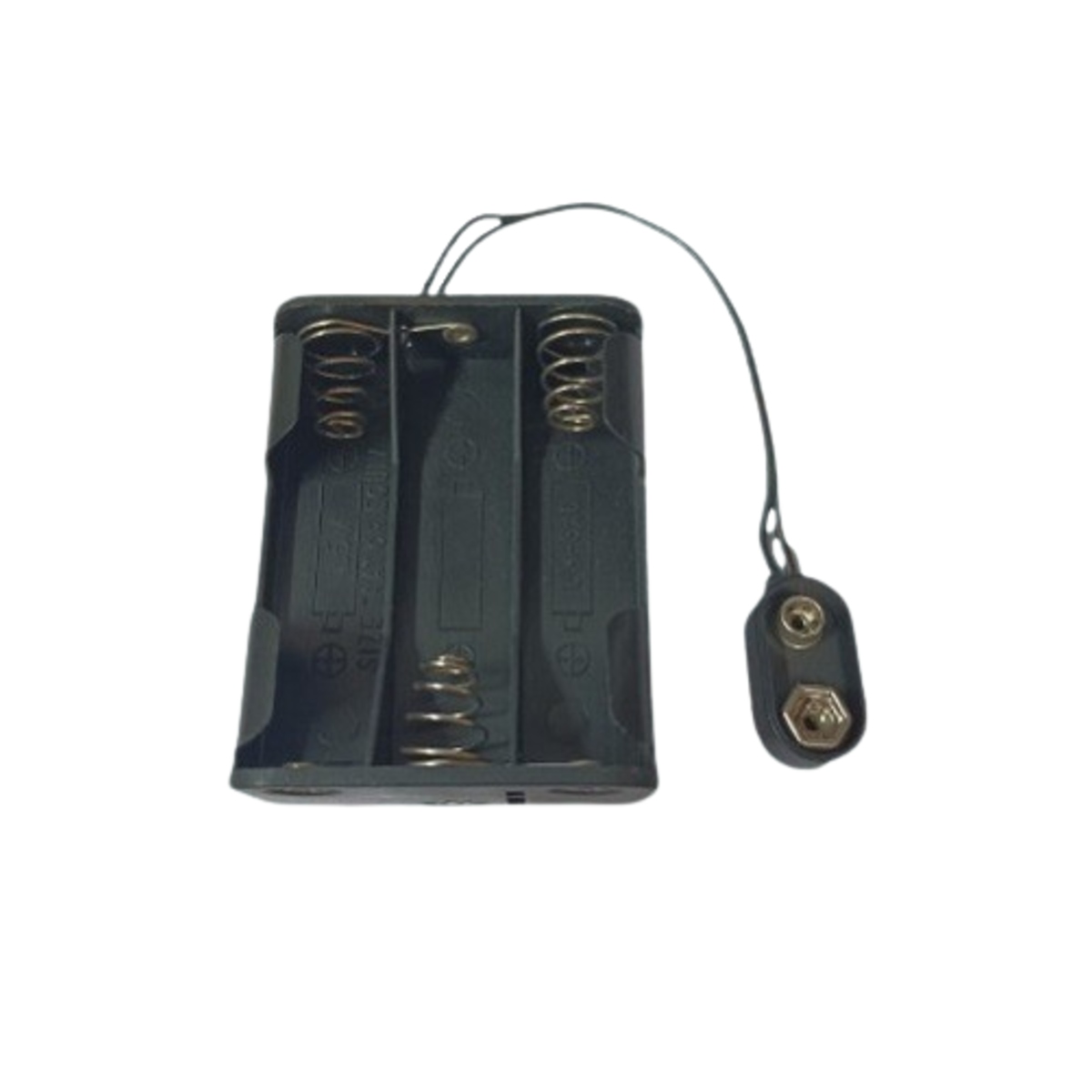 6 x AA 1.5V (9V) Battery Holder Back-to-Back with 9V Snap Cap (Plastic Battery Case) image 3