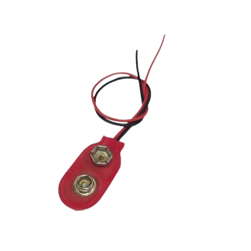 9V Red Armstrong Battery Snap Connector with Wire Leads (Battery Clip Connector) image 1