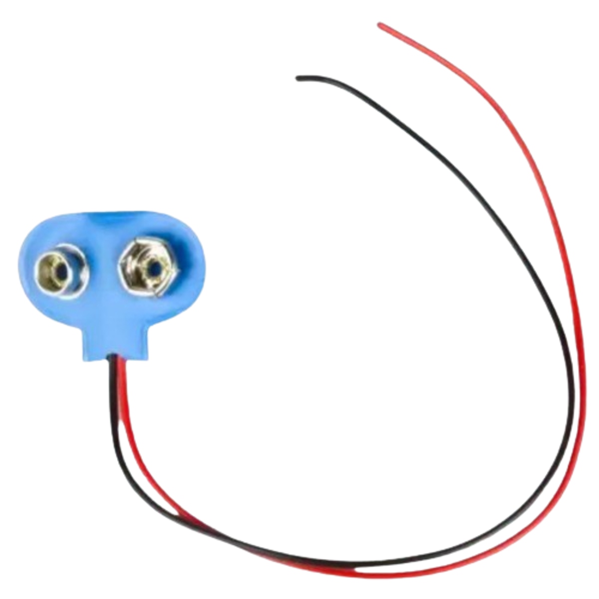 9V Blue Battery Snap Connector with Wire Leads (PP3 Battery Clip Connector) image 1