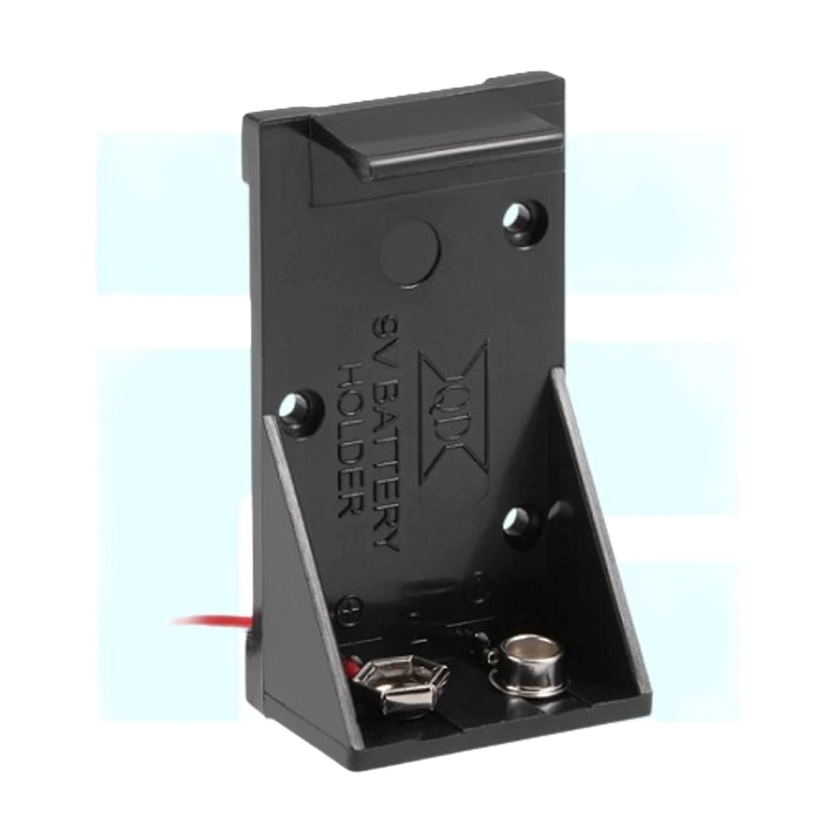 9V Battery Holder Without Cover with Lead (9V Battery Clip Holder) image 1