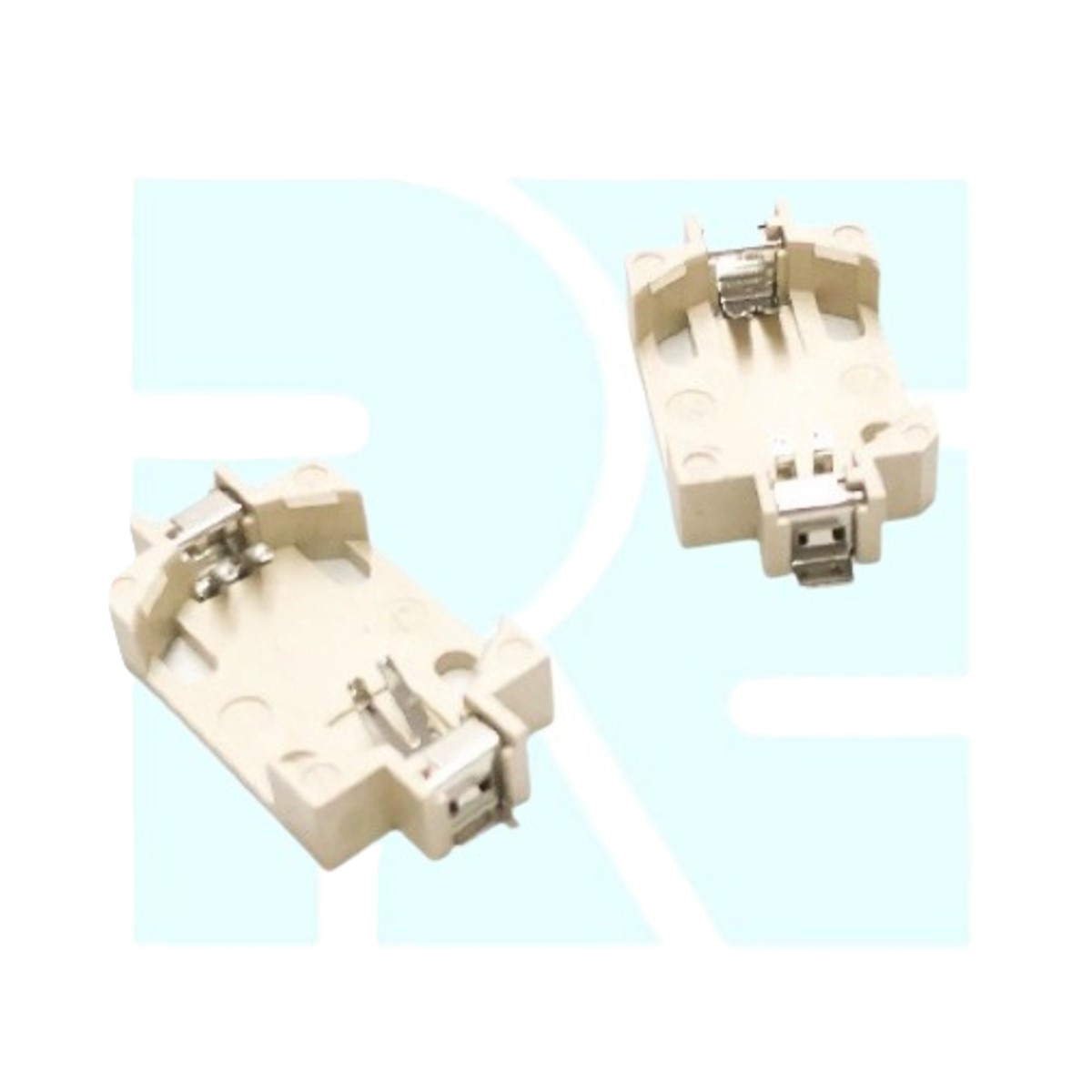 CR2032 3V Battery Holder BS-6 SMD White (CR2032 Coin Cell Holder) image 1