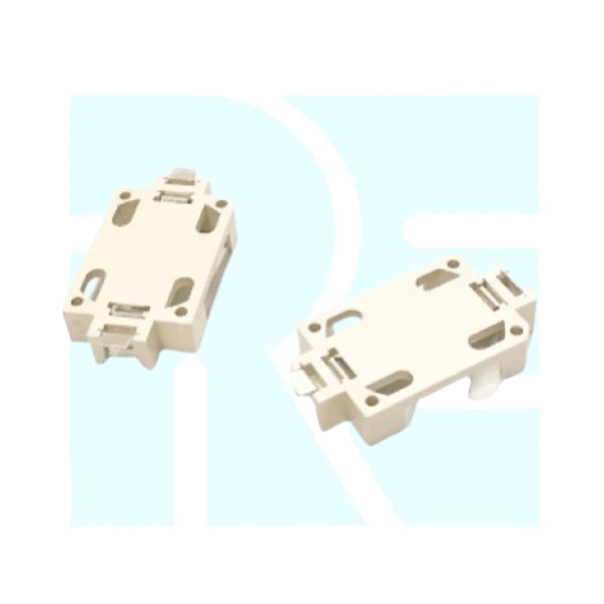 CR2032 3V Battery Holder BS-6 SMD White (CR2032 Coin Cell Holder) image 2