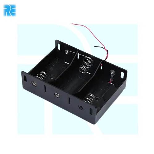 D Type Battery Holder For 3 Battery In Line with 130mm Leads image 3
