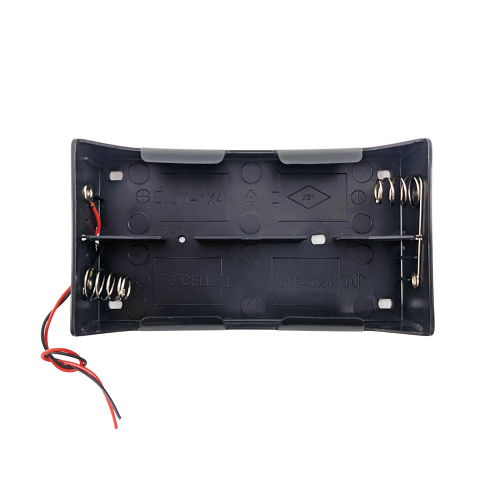 D Type Battery Holder With Copper Lugs For 4 Battery with 130mm Leads image 1