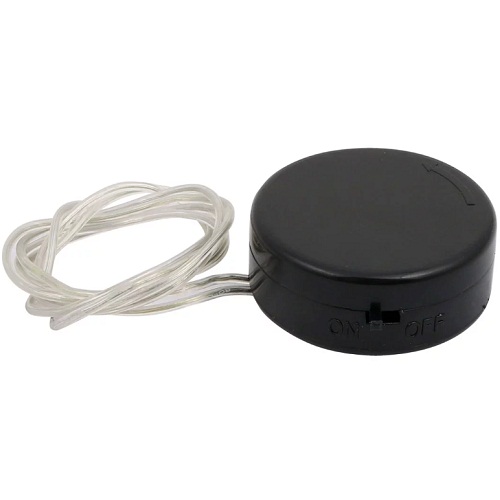 2 × CR2032 Button Cell Battery Holder with ON/OFF Switch and Wire Leads – 6V (Black) image 1