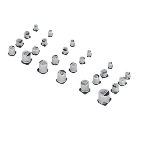 SMD Aluminum Electrolytic Capacitor Assorted Kit 130PCS (13 Values 1uF-220uF × 10 Pieces)