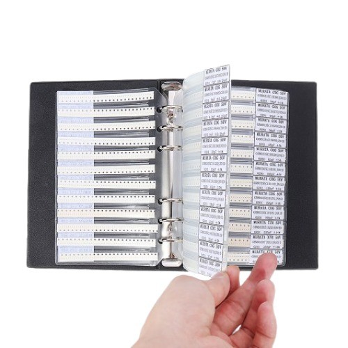 0201 Capacitor Kit Sample Book 51 Values 50 Each Total 2550 Pieces image 1