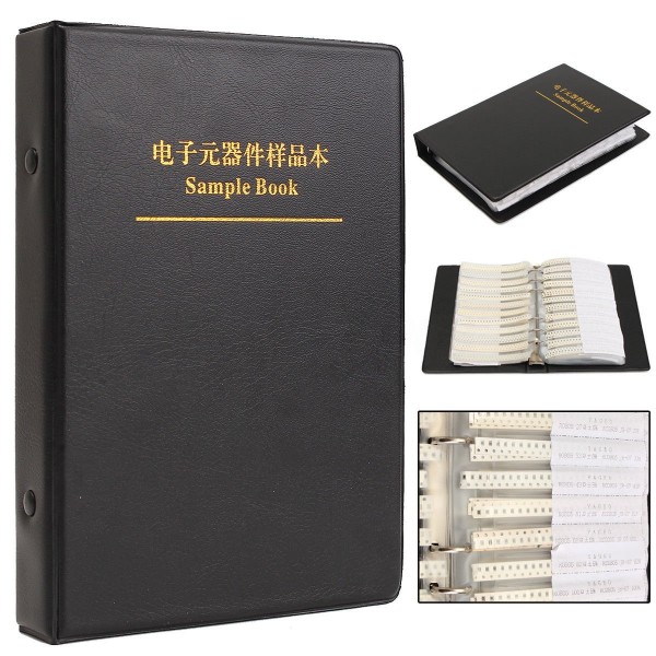 0805 SMD Resistor (3025) and Capacitor (700)-Total 3725 Sample Book image 1