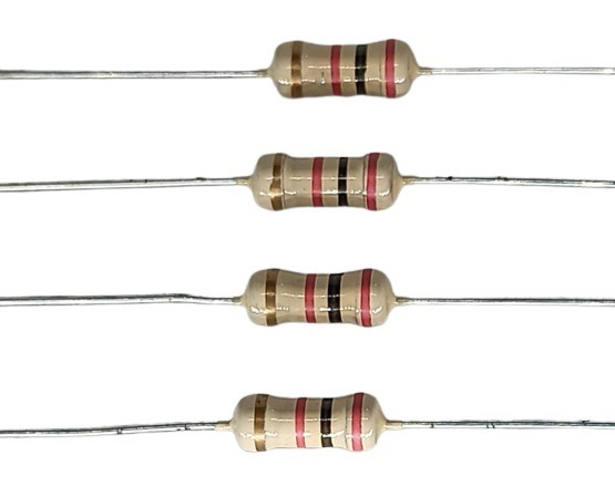 2K Ohm 1W 5% Carbon Film Resistor     image 1