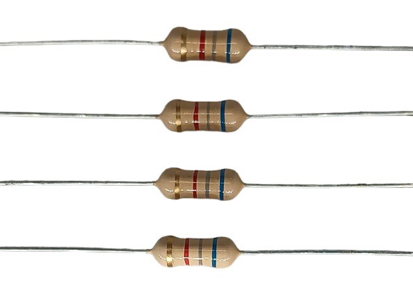 6.8K Ohm 1W 5% Carbon Film Resistor     image 1