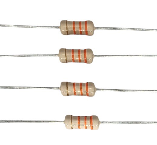 33K Ohm 1W 5% Carbon Film Resistor     image 1