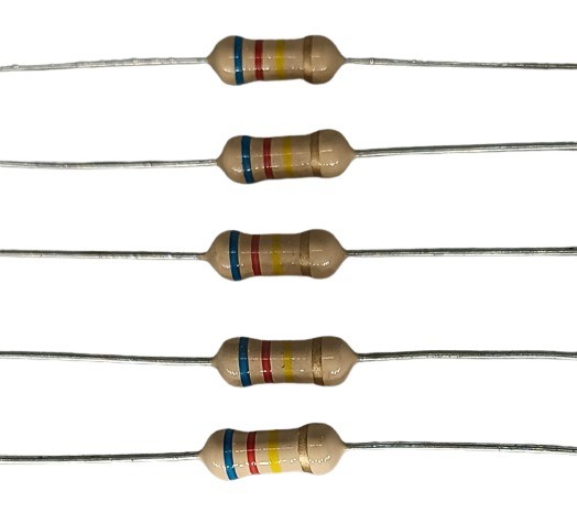 620K Ohm 1W 5% Carbon Film Resistor     image 1