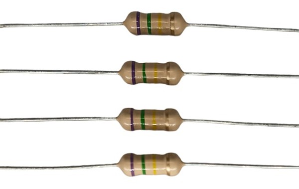 750K Ohm 1W 5% Carbon Film Resistor     image 1