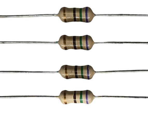 75E 1W 5% Carbon Film Resistor      image 1
