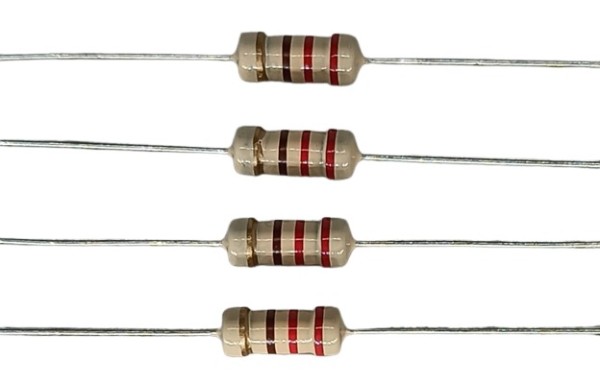 220E 1W 5% Carbon Film Resistor     image 1