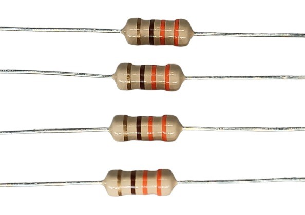 330E 1W 5% Carbon Film Resistor     image 1