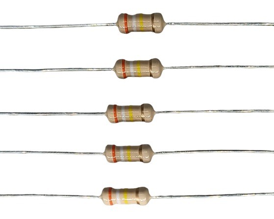 390K Ohm 1/2W 5% Carbon Film Resistor   image 1