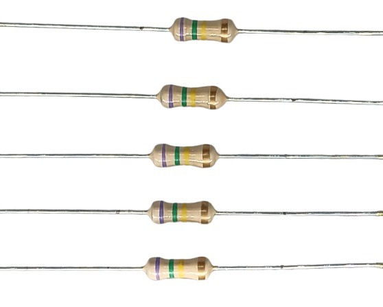 750K Ohm 1/2W 5% Carbon Film Resistor   image 1