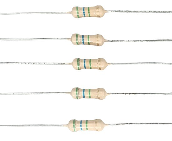 5.6M Ohm 1/2W 5% Carbon Film Resistor   image 1