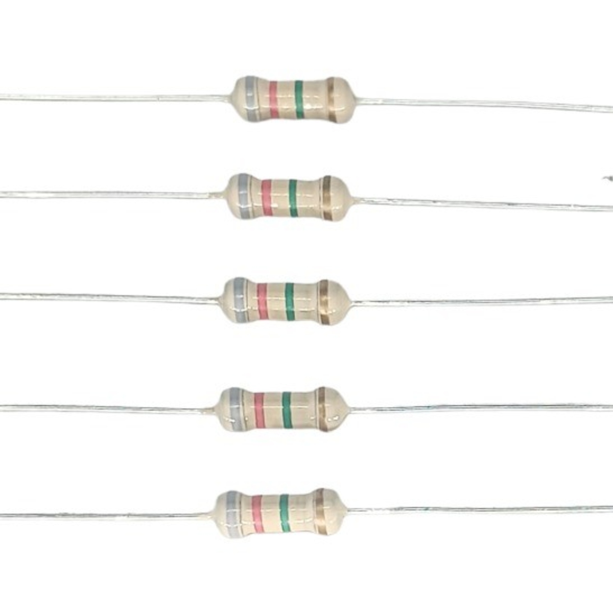 8.2M Ohm 1/2W 5% Carbon Film Resistor (General Purpose Through Hole Resistor) image 1