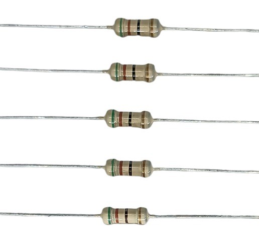 51E 1/2W 5% Carbon Film Resistor     image 1
