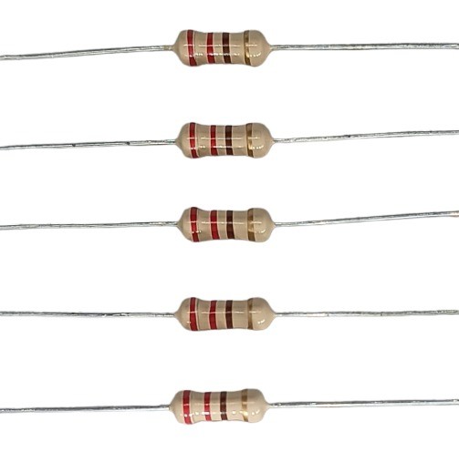 220E 1/2W 5% Carbon Film Resistor      image 1