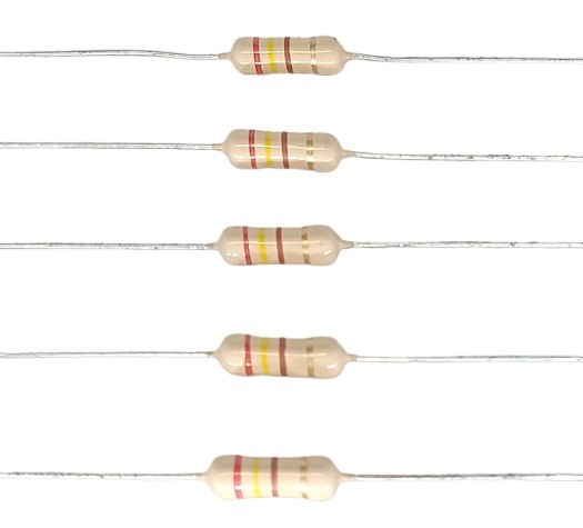 240E 1/2W 5% Carbon Film Resistor     image 1